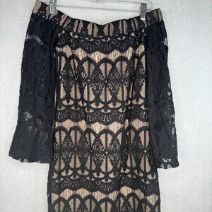 Small Lace Dress off the shoulder